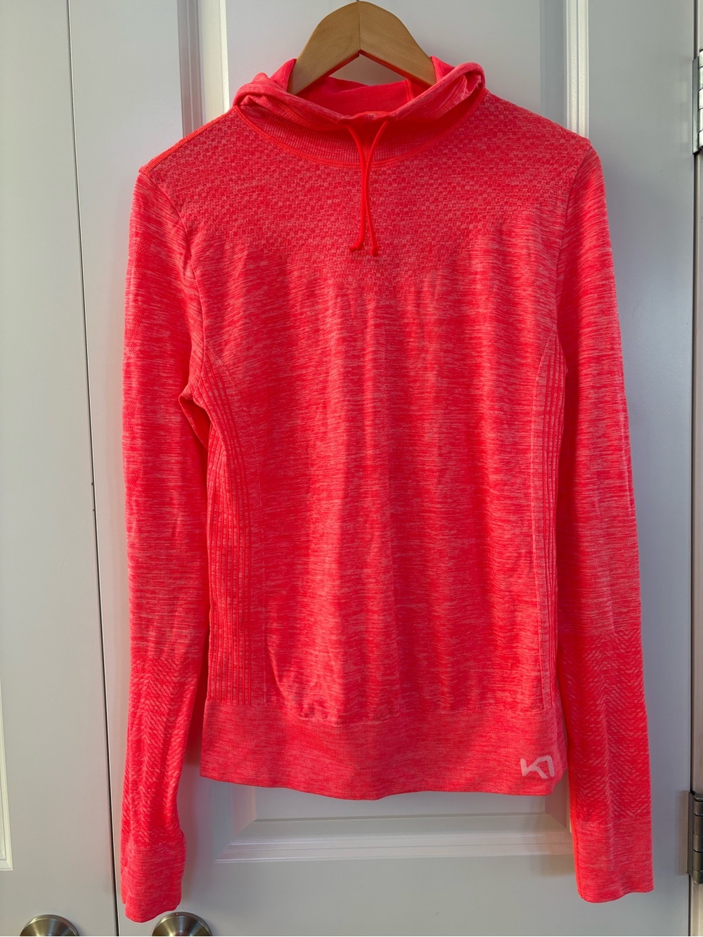 Women's Kari Traa Pink Athletic Hooded Sweater XS S